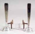 Art Deco Andirons