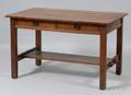 L  J G Stickley Library Table