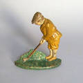 Hubley golfer doorstop