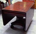 Empire Mahogany and Mahogany Veneer Dropleaf Table