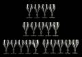 Set of 19 FalcondeVenise Style Drinking Glasses