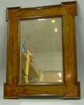 Neoclassical Stained Mahogany Veneer Mirror