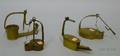 Four Early Copper and Brass Oil Lamps
