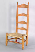 Delaware Valley childs fourslat ladderback side chair ca 1800