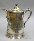 Plated Silver Water Pitcher with George Washington Medallions