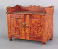 Childs Empire painted pine cupboard 19th c