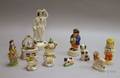 Eleven Assorted Staffordshire and Other Pottery Figures and Figural Items