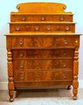 Classical Birch and Mahogany Veneer Bureau