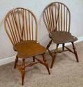 Two Windsor Bowback Braceback Side Chairs