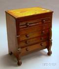 Miniature Classical Mahogany Veneer Bureau