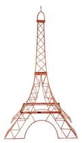 Monumental Coral Painted Rebar Eiffel Tower