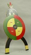 Painted Wooden Target Game Indian Standup Figure