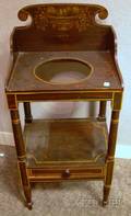 Grainpainted and Stencildecorated Wash Stand