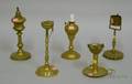 Five Brass Lamps