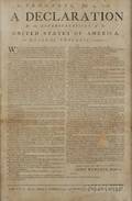 Rare and Historically Important Contemporary Broadside Printing of the Declaration of Independence