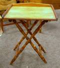 Pine and Maple Butlers Tray on Folding Stand