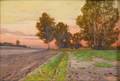 Attributed to Hermann Max Daniel Fritz German 18731948 The Path by the Field Sunset