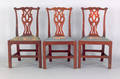 Set of three George III mahogany dining chairs ca 1770