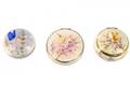 Three Guilloche Enamel Boxes wButterfly Motif