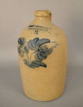 Two gallon stoneware jug 19th c