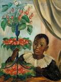 American School 19th20th Century Boy with Strawberries