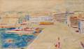 Alexis Pavlovich Arapoff Russian 19041948 Harbor Scene Marseilles France