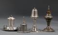 Four Pewter Lamps