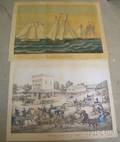 Four Assorted Unframed American Lithographs