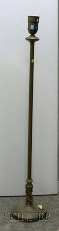 Brass Plated Floor Lamp
