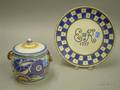 Crown Ducal 1937 Commemorative Edward VIII Plate and Poole Pottery Biscuit Jar