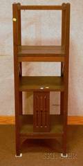 Arts  Crafts Oak Etagere