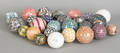 Collection of twentysix carpet balls