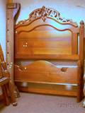 Victorian Renaissance Revival Carved Walnut Bed