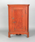 Pennsylvania painted corner cupboard late 18th c