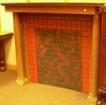 Late Victorian Carved Oak Fireplace Surround