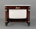 New York classical mahogany marble top pier table ca 1825