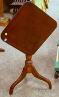 Federal Mahogany and Maple Tilttop Candlestand
