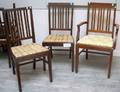 Set of Eight Federalstyle Inlaid Mahogany Dining Chairs