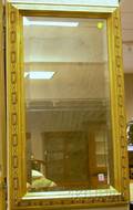 Late Victorian Partialebonized Giltgesso Framed Beveled Glass Mirror