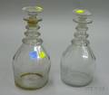 Pair of Colorless Cut Glass Decanters