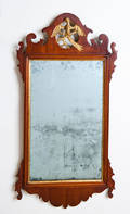 Chippendale mahogany looking glass late 18th c