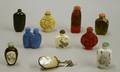 Nine Oriental Snuff Bottles