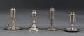 Four Whale Oil Pewter Sparking Lamps