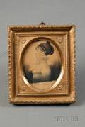Attributed to John Wesley Jarvis AngloAmerican 17801840 Portrait Miniature of Mary Ten Broek
