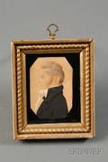 Attributed to Charles Balthazar Julien Ferret de SaintMemen FrenchAmerican 17701852 Portrait Miniature of a Gentle