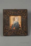 Attributed to James Sanford Ellsworth American 180203 1874 Portrait Miniature of an Elderly Woman Wea