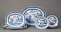 Six Canton Porcelain Tableware Items