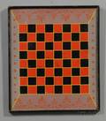 Polychrome Painted Checker Board