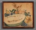 American School 19th Century Theorem with Fruit and Bird