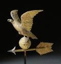 Small Gilt Copper and Zinc Eagle Weather Vane